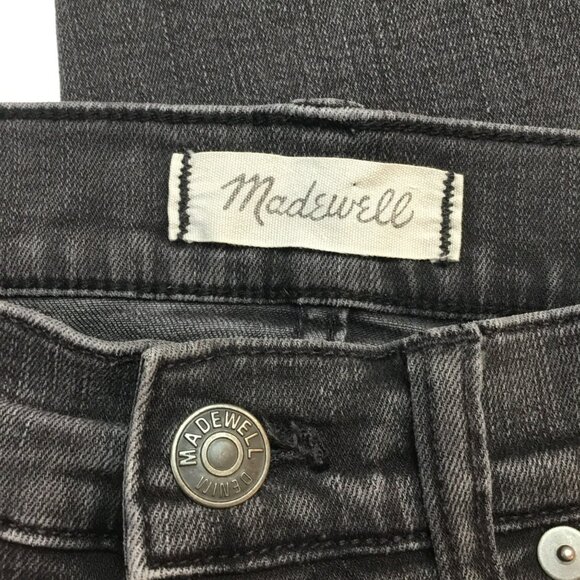 Madewell 9" High-Rise Skinny Jeans Gray Womens 28 Cotton/Polyester Blend - Picture 10 of 13